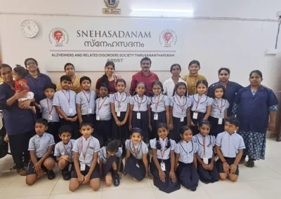 Christ Nagar School Students at Snehasadanam
