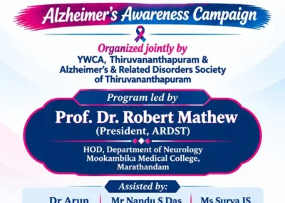 World Alzheimer’s Month 2026: Alzheimer’s Awareness Campaign by ARDST & YWCA Thiruvananthapuram