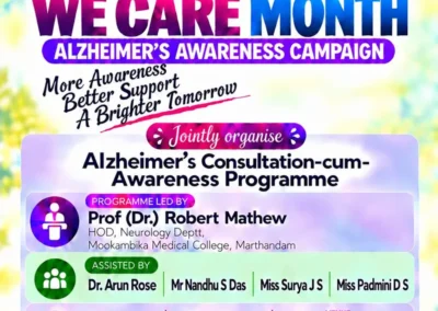 Alzheimer’s Consultation-cum-Awareness Programme at Lourdes Forane Church